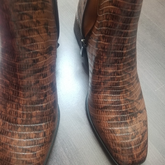 Franco Sarto Faux Leather Ankle Boots - Picture 7 of 12